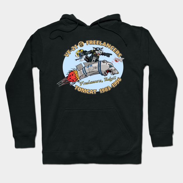 VF-21 Freelancers Nose Art Hoodie by MBK